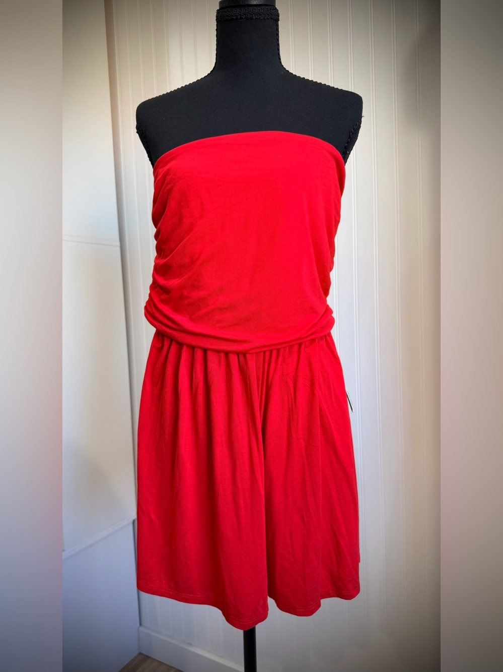No Boundaries women’s  Strapless Red One-Piece romper